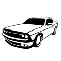 sport car,vector illustration, lining draw, profile