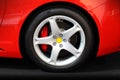 Sport car wheel Royalty Free Stock Photo