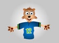 Sport cartoon mascot Royalty Free Stock Photo