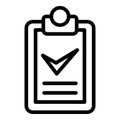 Sport checkboard icon, outline style