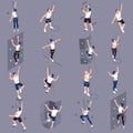 Sport Climbers Isometric Set