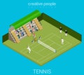 Sport collection: tennis game