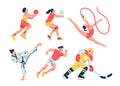 Sport Collection Vector Illustration A Variety of Sports Vectors