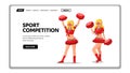 Sport Competition Team Cheering Support Vector illustration