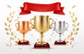 Sport competition winning places prizes vector
