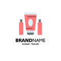 Sport, Cream, Medical, Healthcare Business Logo Template. Flat Color