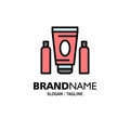 Sport, Cream, Medical, Healthcare Business Logo Template. Flat Color