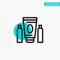 Sport, Cream, Medical, Healthcare turquoise highlight circle point Vector icon