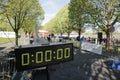 Sport digital stopwatch at a running competition