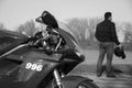 Sport Ducati Motorcycles photographed outdoors