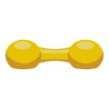 Sport dumbbell icon, cartoon style