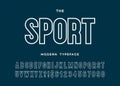 Sport dynamic modern typeface sans serif style