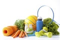 Sport equipment and healthy living concept Royalty Free Stock Photo