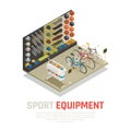 Sport Equipment Isometric Composition