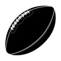 Sport equipment. Rugby ball. American football ball isolated on a white background. Sport game Royalty Free Stock Photo