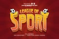 Sport Event Vector Text Effect Editable Royalty Free Stock Photo