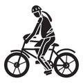 Sport extreme bike icon, simple style