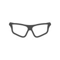 Sport eyeglasses glyph icon or spectacles frame silhouette