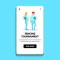 Sport Fencing Tournament And Championship Vector