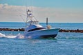 Sport Fishing Boat Returning From a Day at Sea Royalty Free Stock Photo