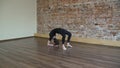 Sport fitness gymnast exercise workout crab