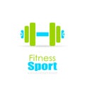 Sport fitness vector logo Royalty Free Stock Photo