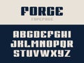 Sport font. Vector alphabet with latin letters