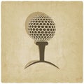 Sport golf old background Royalty Free Stock Photo