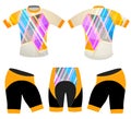 Sport graphics t-shirt cycling vest