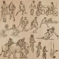 Sport - An hand drawn vector pack. Royalty Free Stock Photo