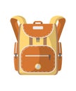 Sport haversack vector isolated icon