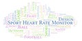 Sport Heart Rate Monitor word cloud.