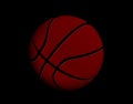 Sport icon. Basketball ball, simple flat logo template. Modern emblem for sport news or team. Isolated vector