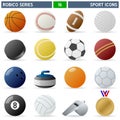 Sport Icons - Robico Series Royalty Free Stock Photo