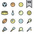 Sport icons set Royalty Free Stock Photo