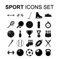 Sport icons set. Vector illustration Royalty Free Stock Photo