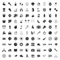 Sport 100 icons set for web Royalty Free Stock Photo