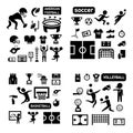 Sport isolated icon set