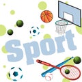 Sport items Royalty Free Stock Photo