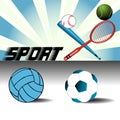 Sport items Royalty Free Stock Photo