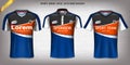 Sport Jersey, T-Shirt Design Mockup Template, Front View for Your Custom Made Uniforms.