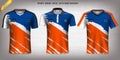 Sport Jersey, T-Shirt Design Mockup Template, Front View for Your Custom Made Uniforms.