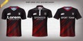 Sport Jersey, T-Shirt Design Mockup Template, Front View for Your Custom Made Uniforms.