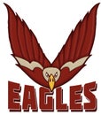 sport logo for eagle team