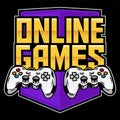 Sport logo of gamepads for play game