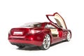 Sport model red car. Collectible. Royalty Free Stock Photo