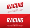 Sport modern alphabet and number fonts. Racing typography italic font uppercase and lowercase. vector illustrator Royalty Free Stock Photo