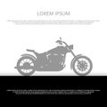 Sport motorbike silhouette poster design - motorcycle background design Royalty Free Stock Photo