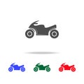 Sport Motorcycle icons. Elements of transport element in multi colored icons. Premium quality graphic design icon. Simple icon Royalty Free Stock Photo