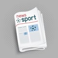 Sport newspaper press icon